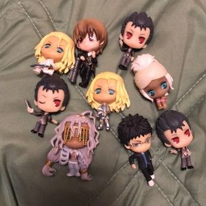 Random Chibi anime figurines